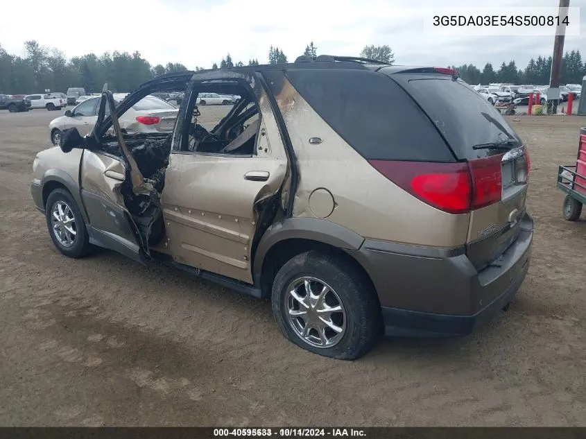 2004 Buick Rendezvous Cx VIN: 3G5DA03E54S500814 Lot: 40595633