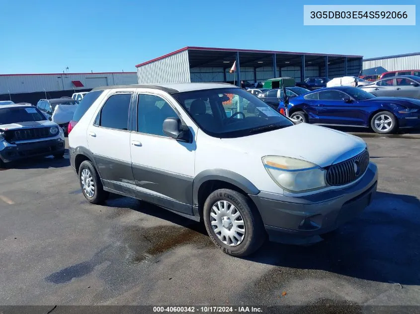 2004 Buick Rendezvous Cx VIN: 3G5DB03E54S592066 Lot: 40600342