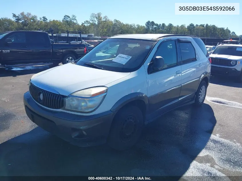 2004 Buick Rendezvous Cx VIN: 3G5DB03E54S592066 Lot: 40600342