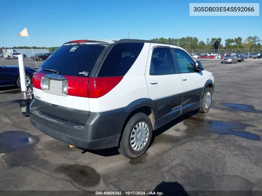 2004 Buick Rendezvous Cx VIN: 3G5DB03E54S592066 Lot: 40600342