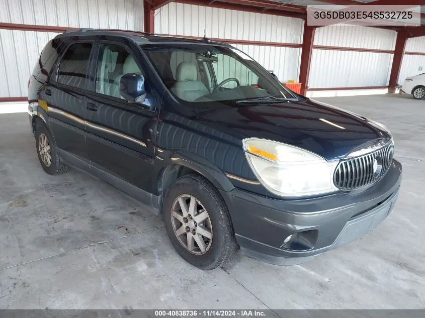 2004 Buick Rendezvous Cx VIN: 3G5DB03E54S532725 Lot: 40838736