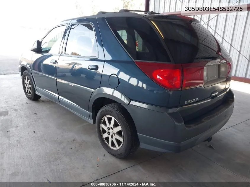 2004 Buick Rendezvous Cx VIN: 3G5DB03E54S532725 Lot: 40838736