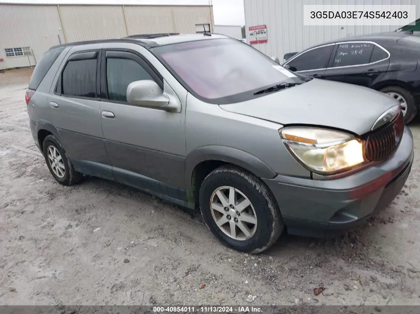 2004 Buick Rendezvous Cx VIN: 3G5DA03E74S542403 Lot: 40854011