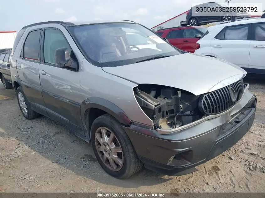 2005 Buick Rendezvous Cx/Cxl VIN: 3G5DA03E25S523792 Lot: 39752605