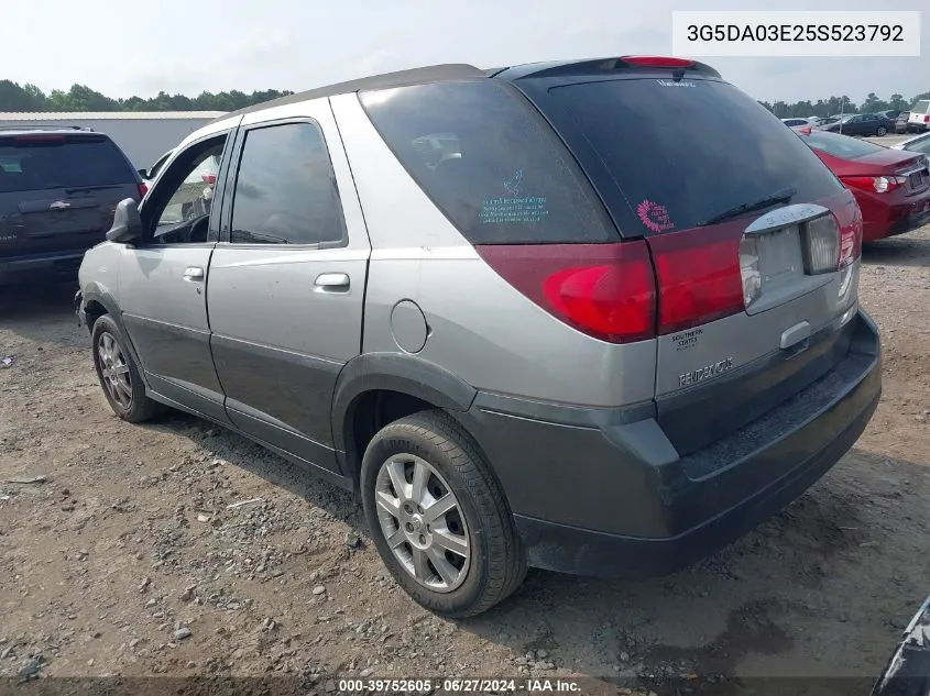 2005 Buick Rendezvous Cx/Cxl VIN: 3G5DA03E25S523792 Lot: 39752605