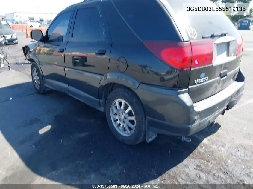 2005 Buick Rendezvous Cx VIN: 3G5DB03E55S519135 Lot: 39758589