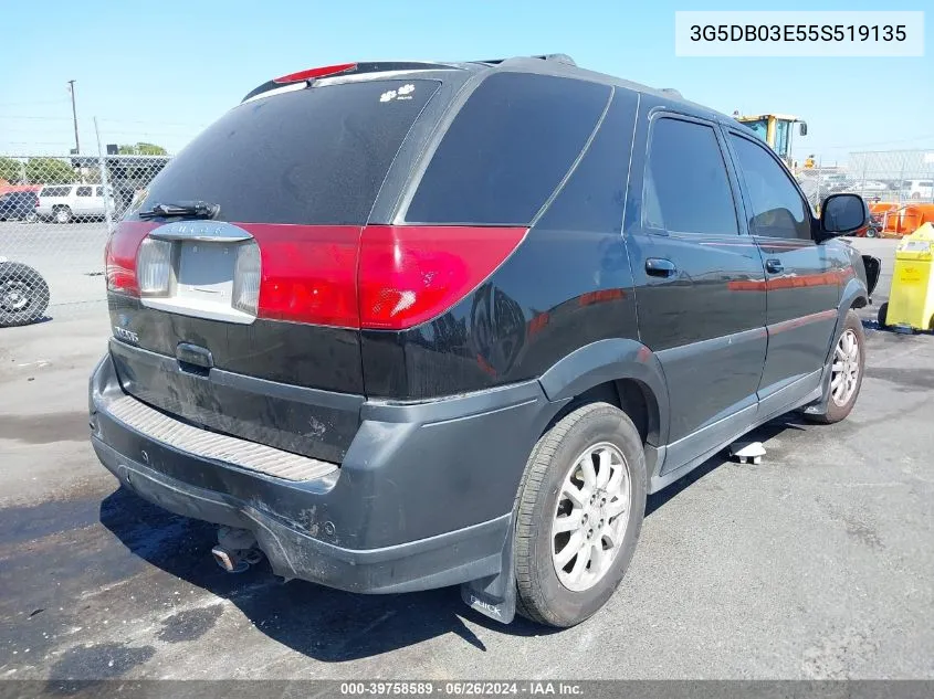 2005 Buick Rendezvous Cx VIN: 3G5DB03E55S519135 Lot: 39758589