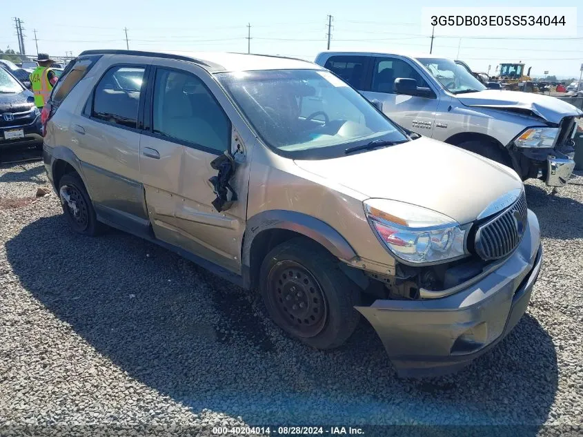 2005 Buick Rendezvous Cx VIN: 3G5DB03E05S534044 Lot: 40204014