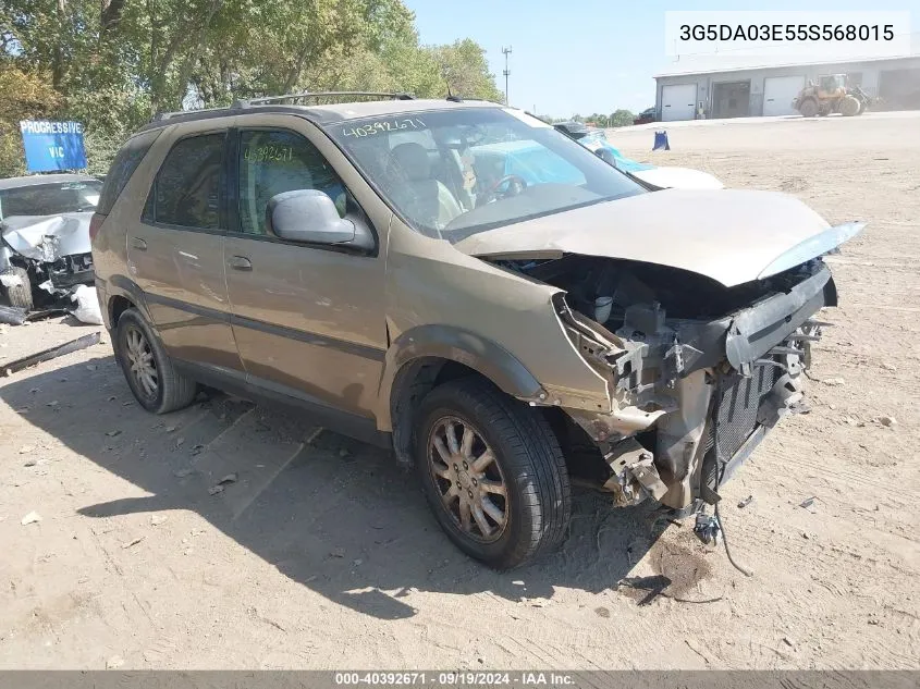 2005 Buick Rendezvous Cx VIN: 3G5DA03E55S568015 Lot: 40392671