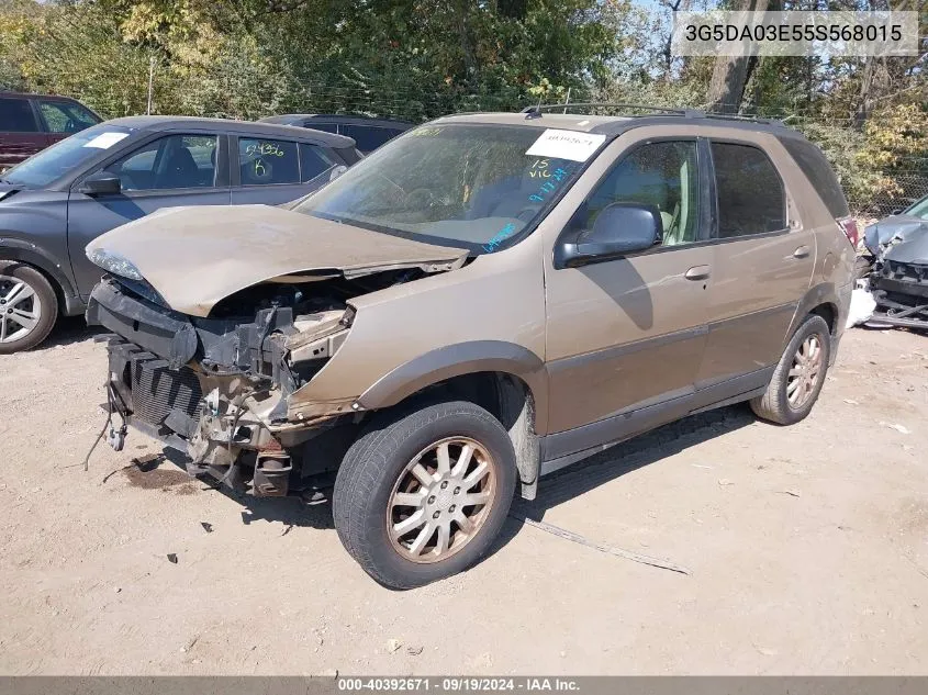 2005 Buick Rendezvous Cx VIN: 3G5DA03E55S568015 Lot: 40392671