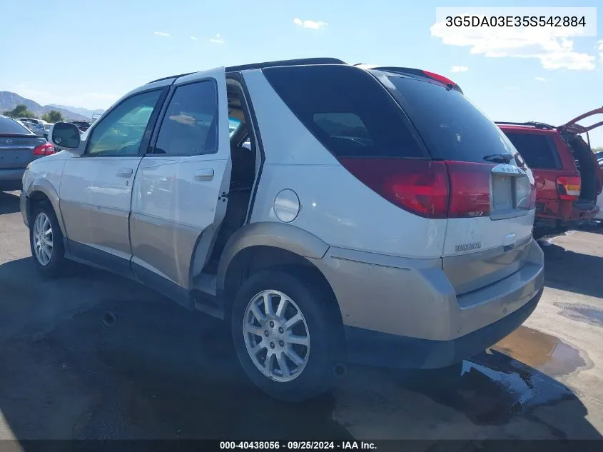 2005 Buick Rendezvous Cx VIN: 3G5DA03E35S542884 Lot: 40438056