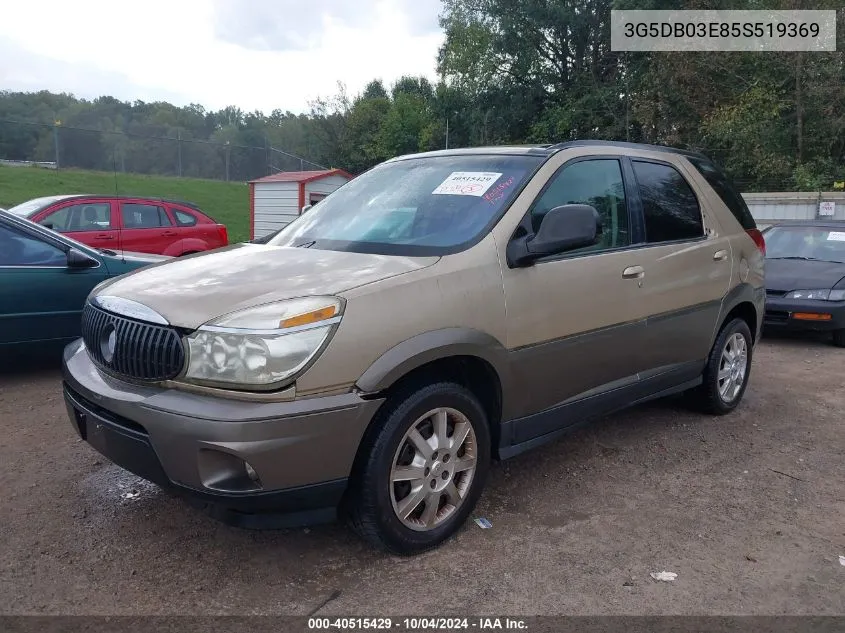 2005 Buick Rendezvous Cx VIN: 3G5DB03E85S519369 Lot: 40515429