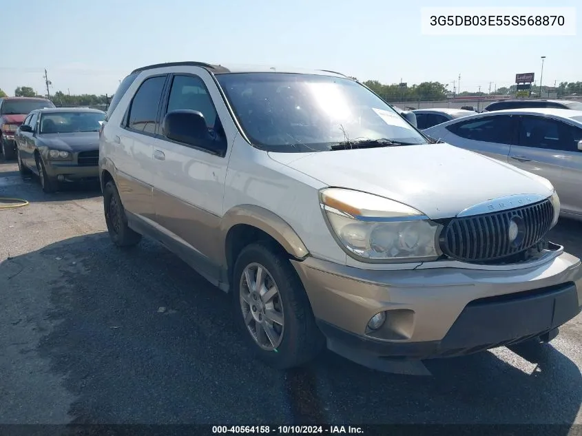 2005 Buick Rendezvous Cx VIN: 3G5DB03E55S568870 Lot: 40564158