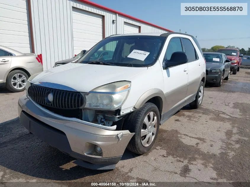 2005 Buick Rendezvous Cx VIN: 3G5DB03E55S568870 Lot: 40564158