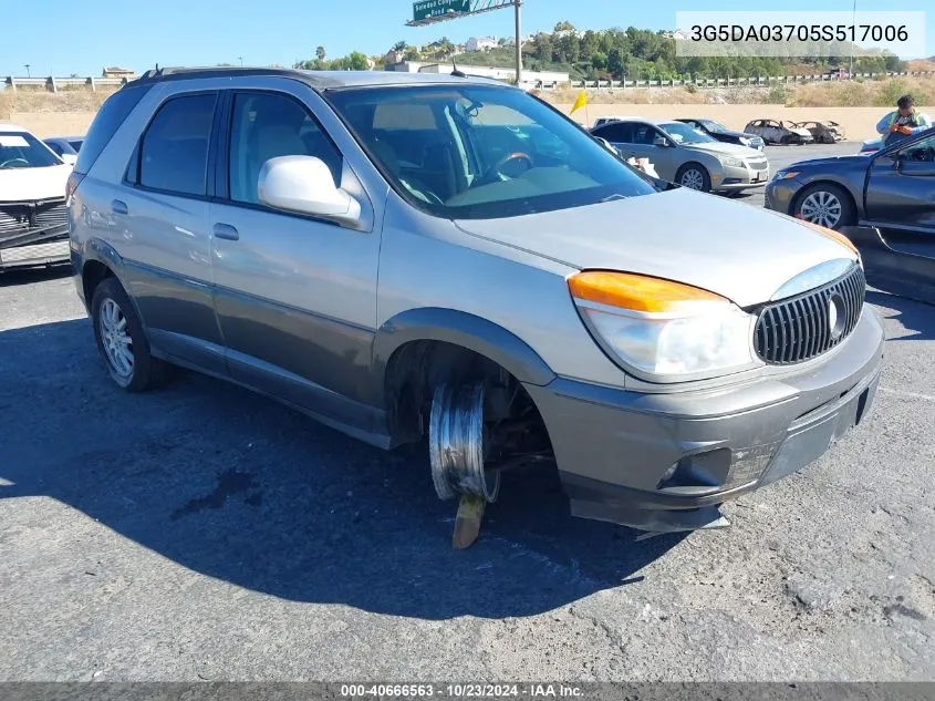 2005 Buick Rendezvous Cx VIN: 3G5DA03705S517006 Lot: 40666563