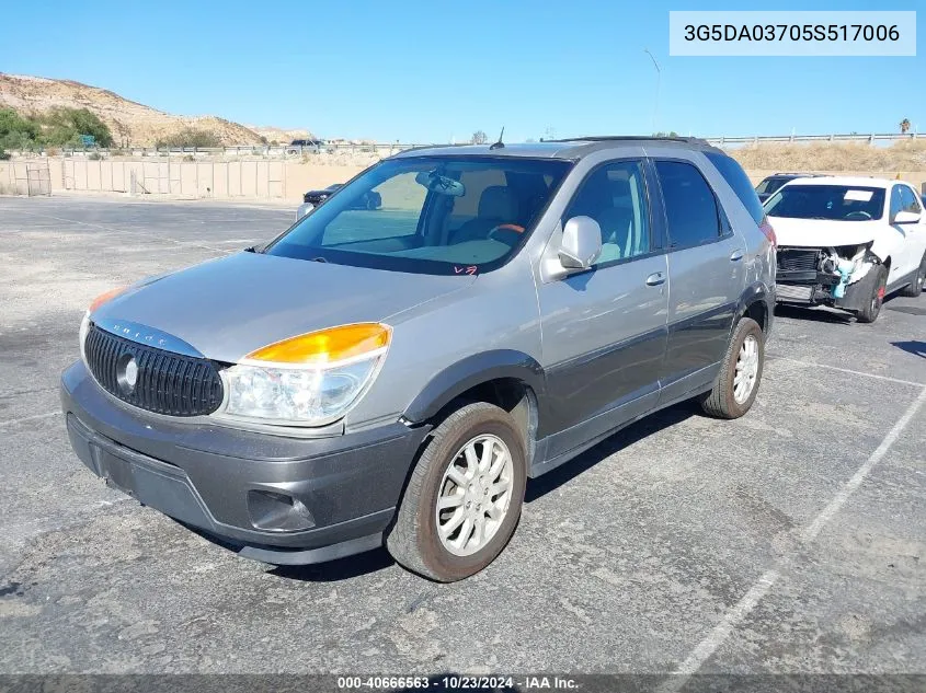 2005 Buick Rendezvous Cx VIN: 3G5DA03705S517006 Lot: 40666563