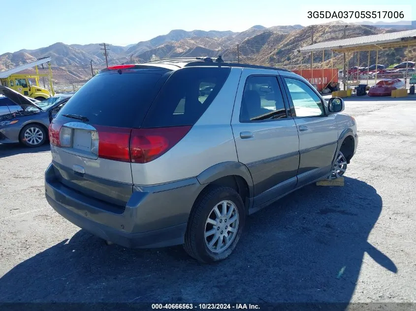 2005 Buick Rendezvous Cx VIN: 3G5DA03705S517006 Lot: 40666563