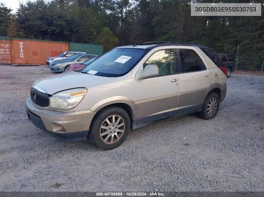 2005 Buick Rendezvous Cx VIN: 3G5DB03E95S530753 Lot: 40708598