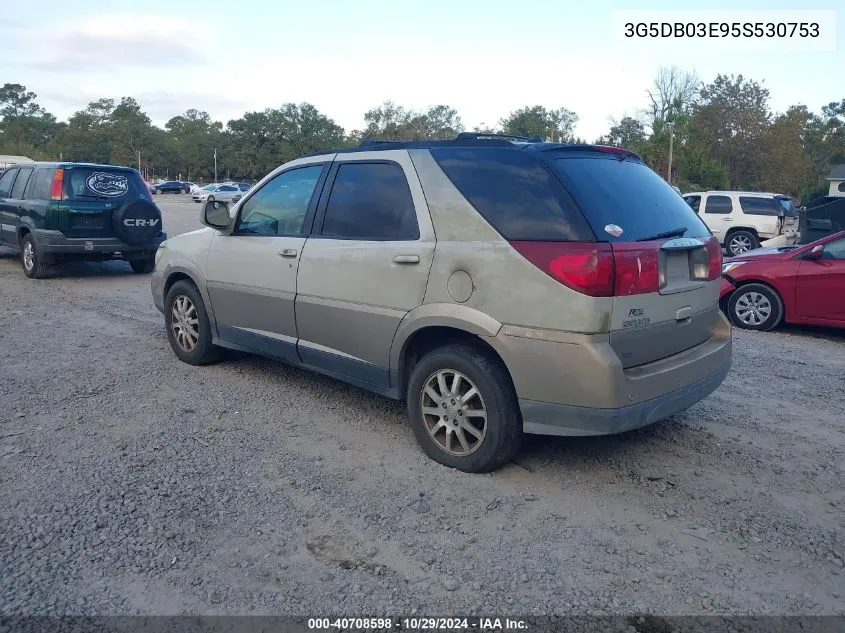 2005 Buick Rendezvous Cx VIN: 3G5DB03E95S530753 Lot: 40708598