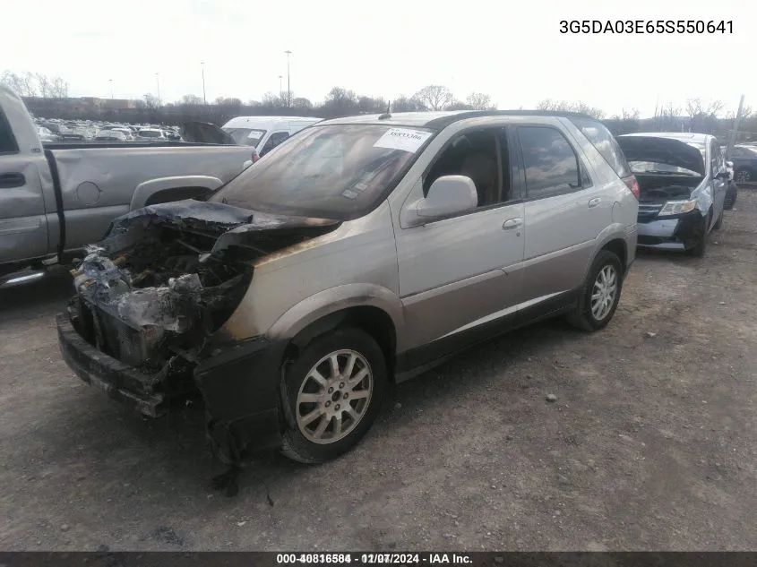 2005 Buick Rendezvous Cx VIN: 3G5DA03E65S550641 Lot: 40816517