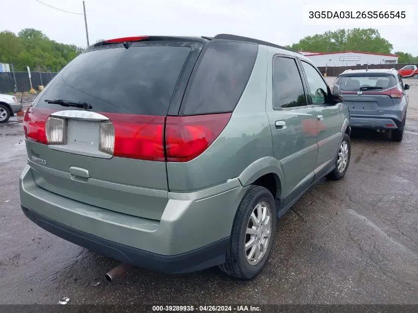 2006 Buick Rendezvous Cx VIN: 3G5DA03L26S566545 Lot: 39289935