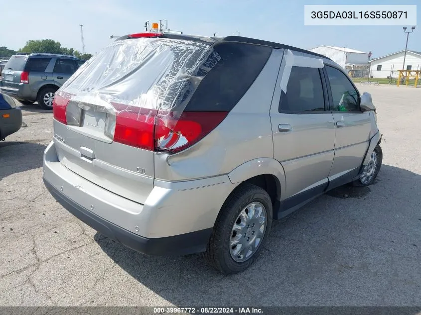 2006 Buick Rendezvous Cx VIN: 3G5DA03L16S550871 Lot: 39967772