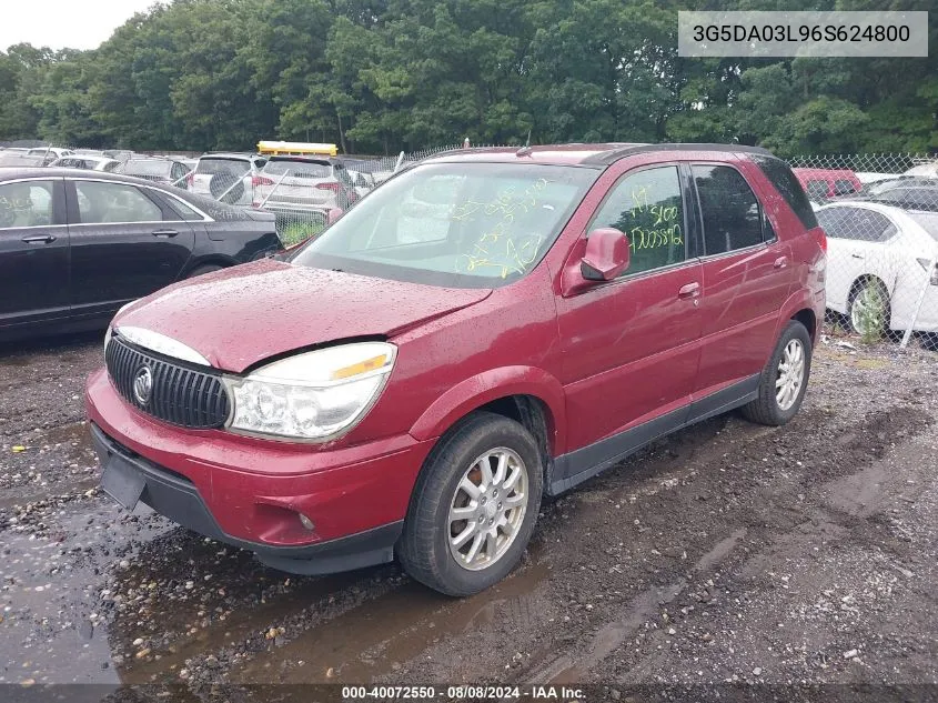 2006 Buick Rendezvous Cx VIN: 3G5DA03L96S624800 Lot: 40072550