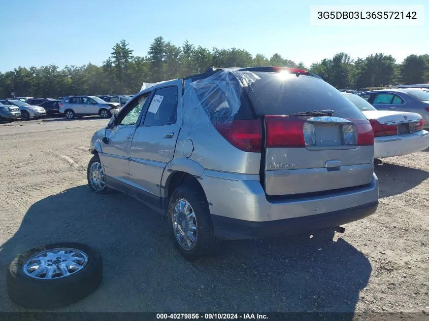 2006 Buick Rendezvous Cx VIN: 3G5DB03L36S572142 Lot: 40279856