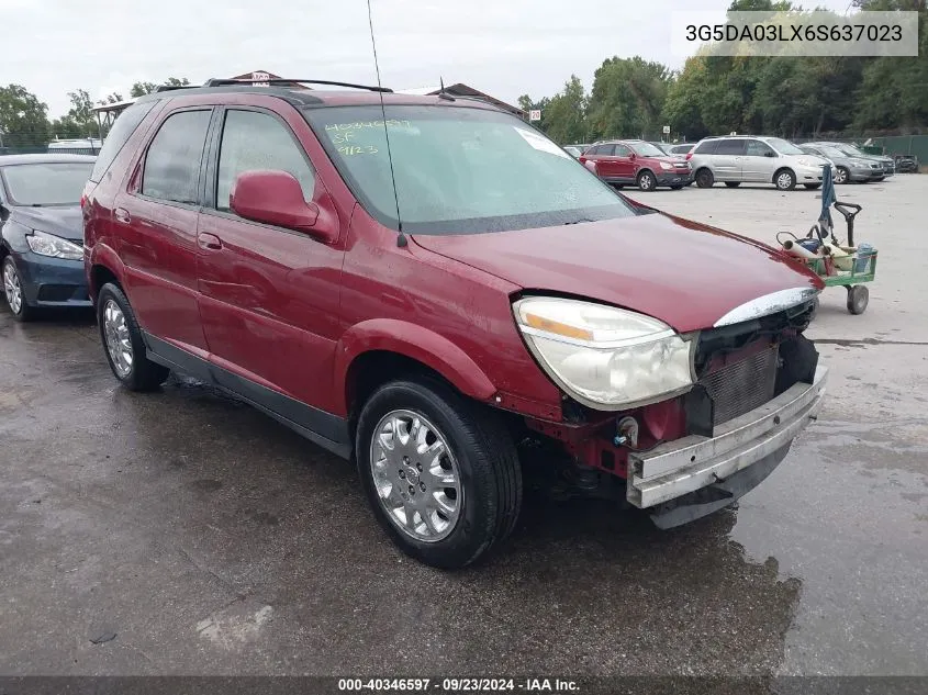 2006 Buick Rendezvous Cx VIN: 3G5DA03LX6S637023 Lot: 40346597