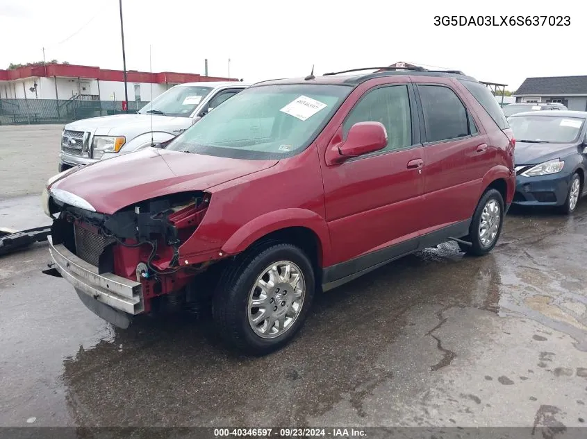 2006 Buick Rendezvous Cx VIN: 3G5DA03LX6S637023 Lot: 40346597