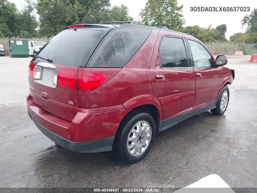 2006 Buick Rendezvous Cx VIN: 3G5DA03LX6S637023 Lot: 40346597