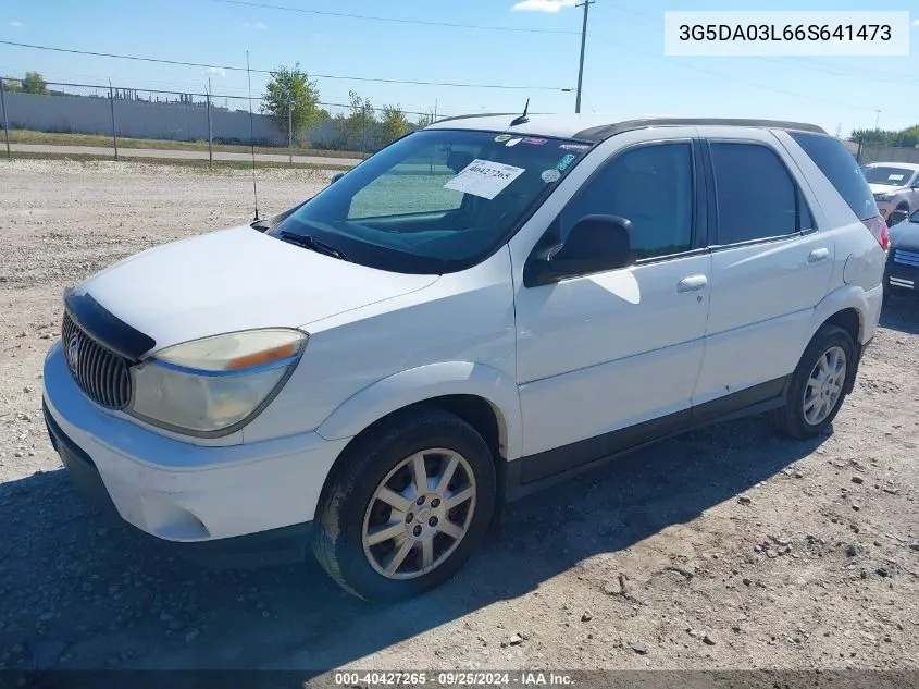 2006 Buick Rendezvous Cx VIN: 3G5DA03L66S641473 Lot: 40427265