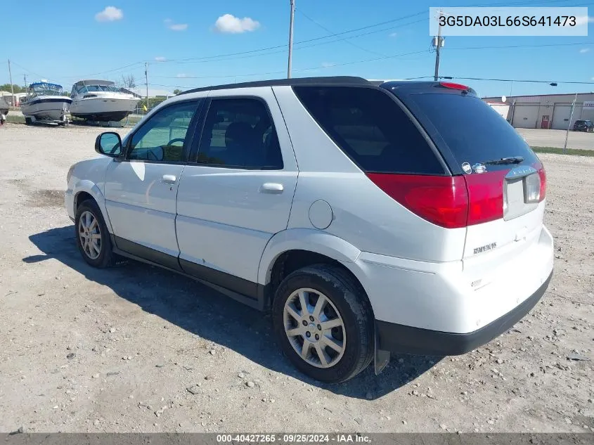 2006 Buick Rendezvous Cx VIN: 3G5DA03L66S641473 Lot: 40427265