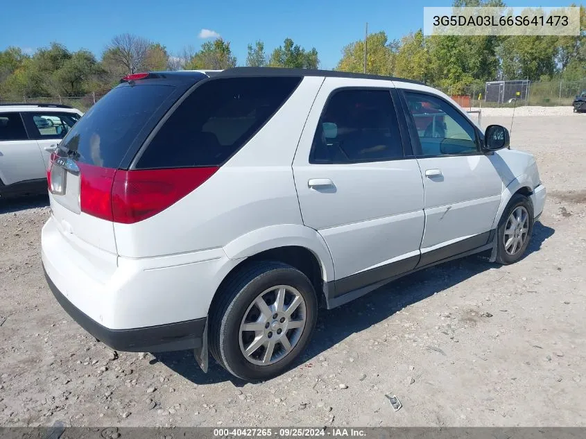 2006 Buick Rendezvous Cx VIN: 3G5DA03L66S641473 Lot: 40427265