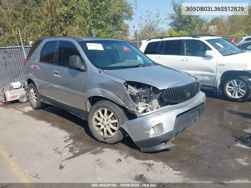 2006 Buick Rendezvous Cx VIN: 3G5DB03L36S512829 Lot: 40529160