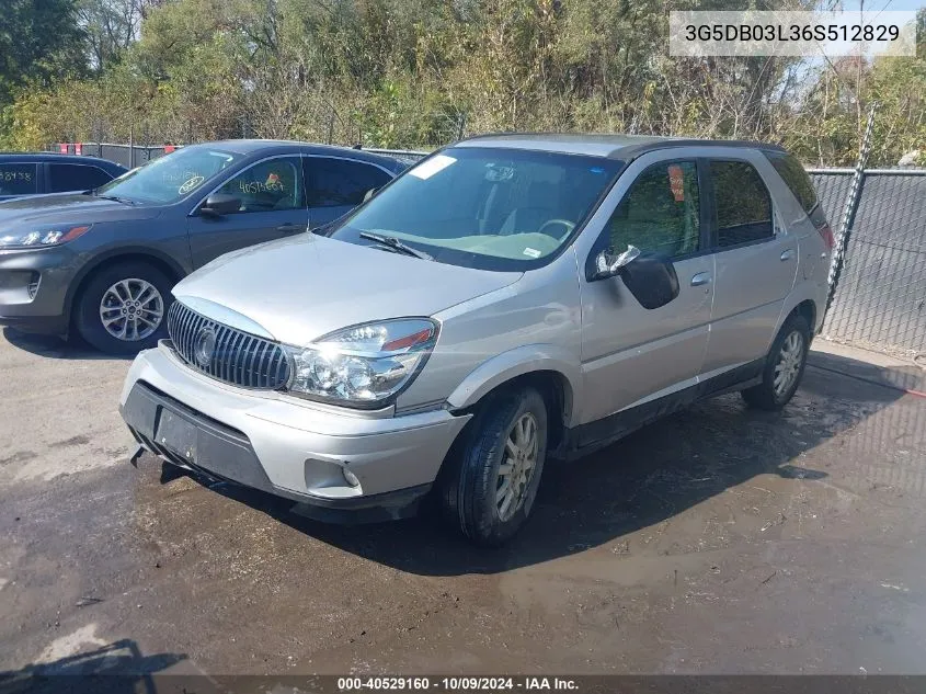 2006 Buick Rendezvous Cx VIN: 3G5DB03L36S512829 Lot: 40529160