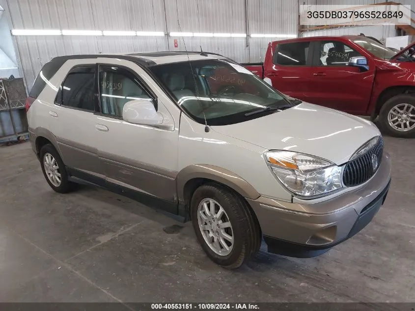 2006 Buick Rendezvous Cx/Cxl VIN: 3G5DB03796S526849 Lot: 40553151