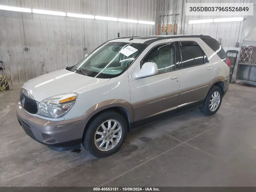 2006 Buick Rendezvous Cx/Cxl VIN: 3G5DB03796S526849 Lot: 40553151