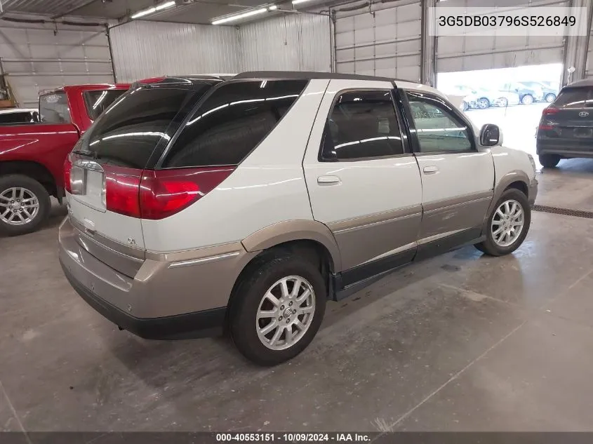 2006 Buick Rendezvous Cx/Cxl VIN: 3G5DB03796S526849 Lot: 40553151