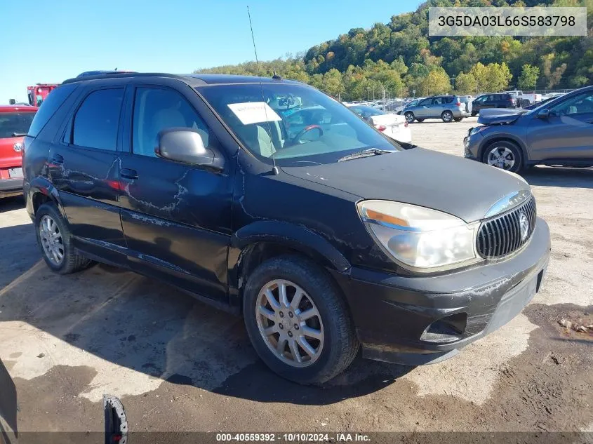 2006 Buick Rendezvous Cx VIN: 3G5DA03L66S583798 Lot: 40559392