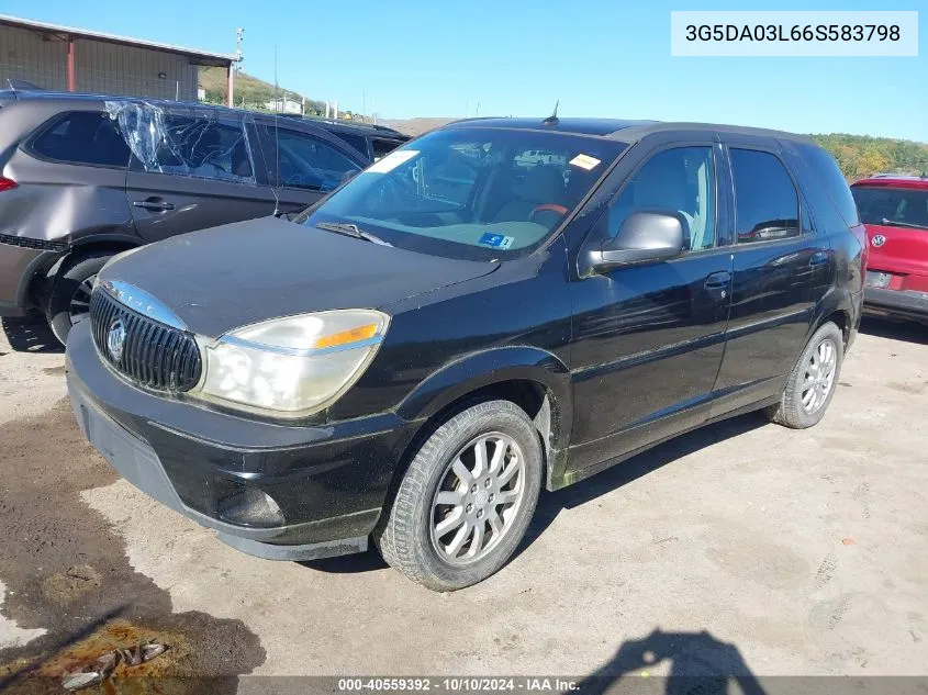 2006 Buick Rendezvous Cx VIN: 3G5DA03L66S583798 Lot: 40559392