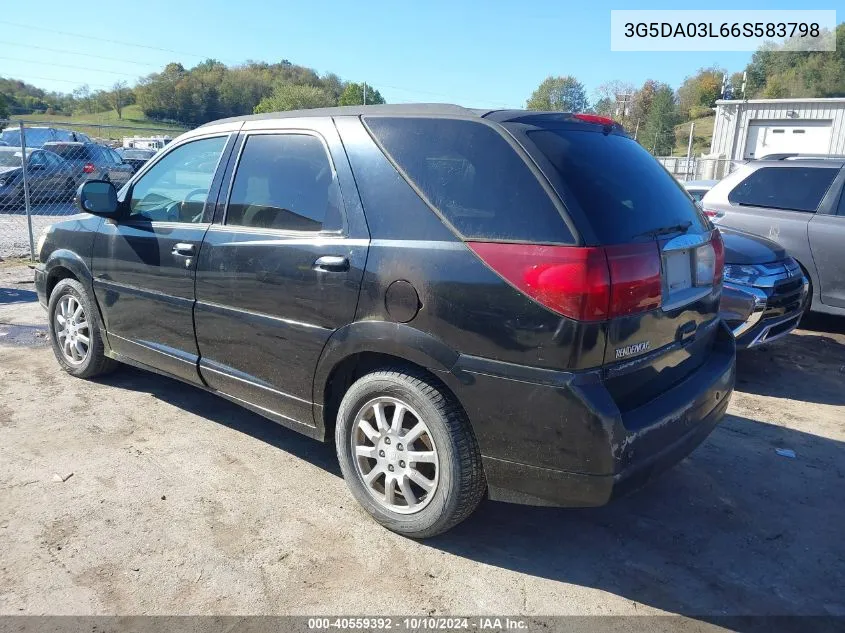 2006 Buick Rendezvous Cx VIN: 3G5DA03L66S583798 Lot: 40559392