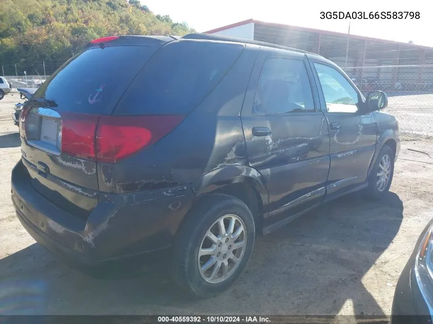 2006 Buick Rendezvous Cx VIN: 3G5DA03L66S583798 Lot: 40559392