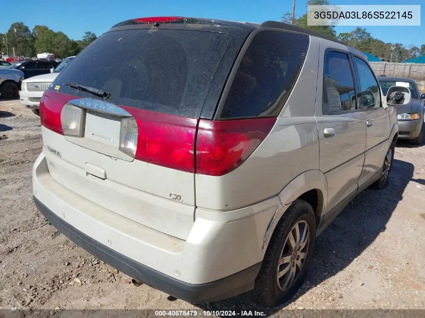 2006 Buick Rendezvous Cx VIN: 3G5DA03L86S522145 Lot: 40578479