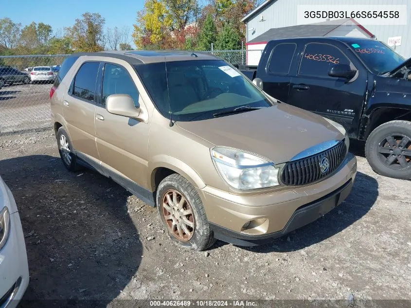 2006 Buick Rendezvous Cx VIN: 3G5DB03L66S654558 Lot: 40626489