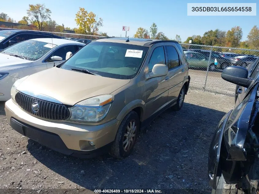 2006 Buick Rendezvous Cx VIN: 3G5DB03L66S654558 Lot: 40626489