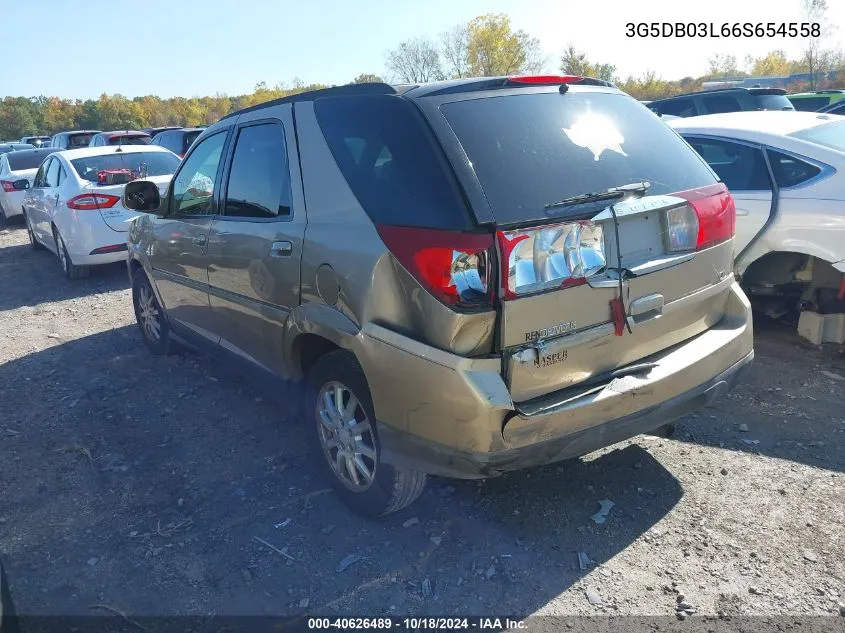 2006 Buick Rendezvous Cx VIN: 3G5DB03L66S654558 Lot: 40626489