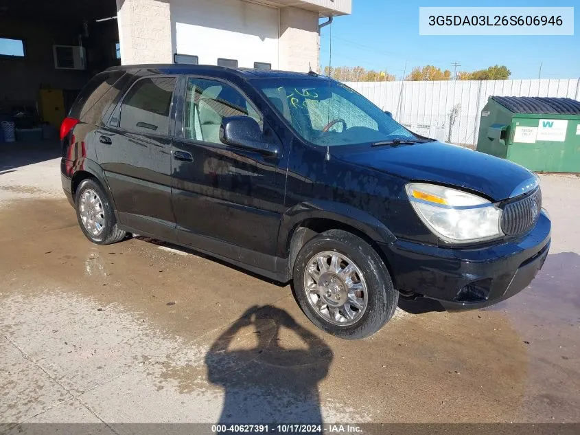 2006 Buick Rendezvous Cx VIN: 3G5DA03L26S606946 Lot: 40627391