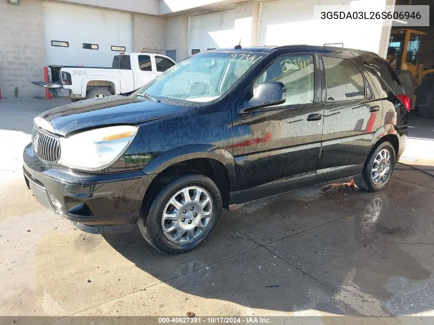 2006 Buick Rendezvous Cx VIN: 3G5DA03L26S606946 Lot: 40627391