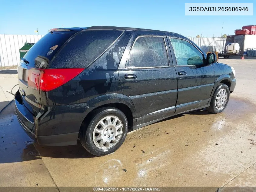 2006 Buick Rendezvous Cx VIN: 3G5DA03L26S606946 Lot: 40627391